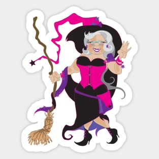 Granny Hex (purple) Sticker